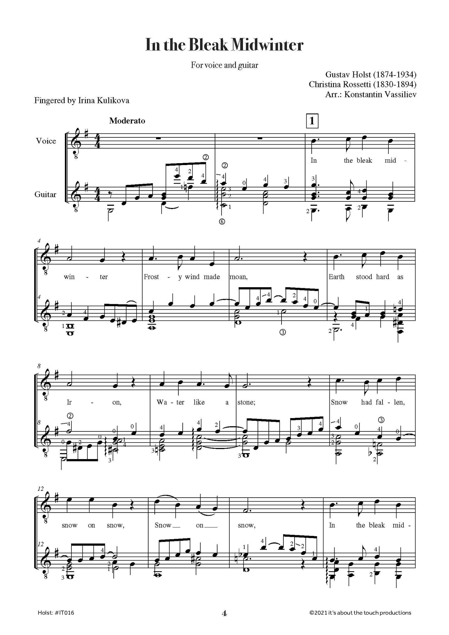 In the Bleak Midwinter