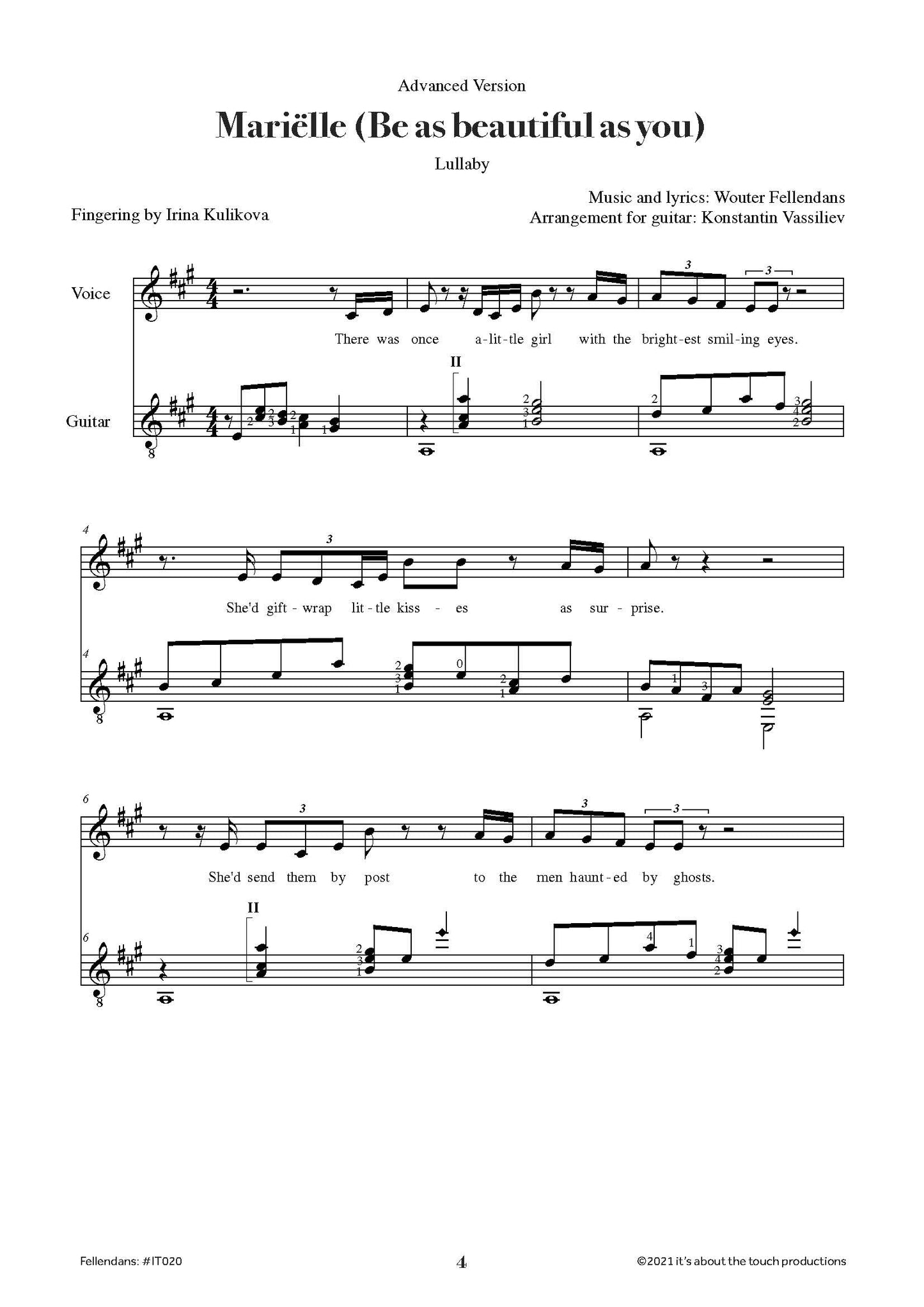 Be as Beautiful as You (voice and guitar)